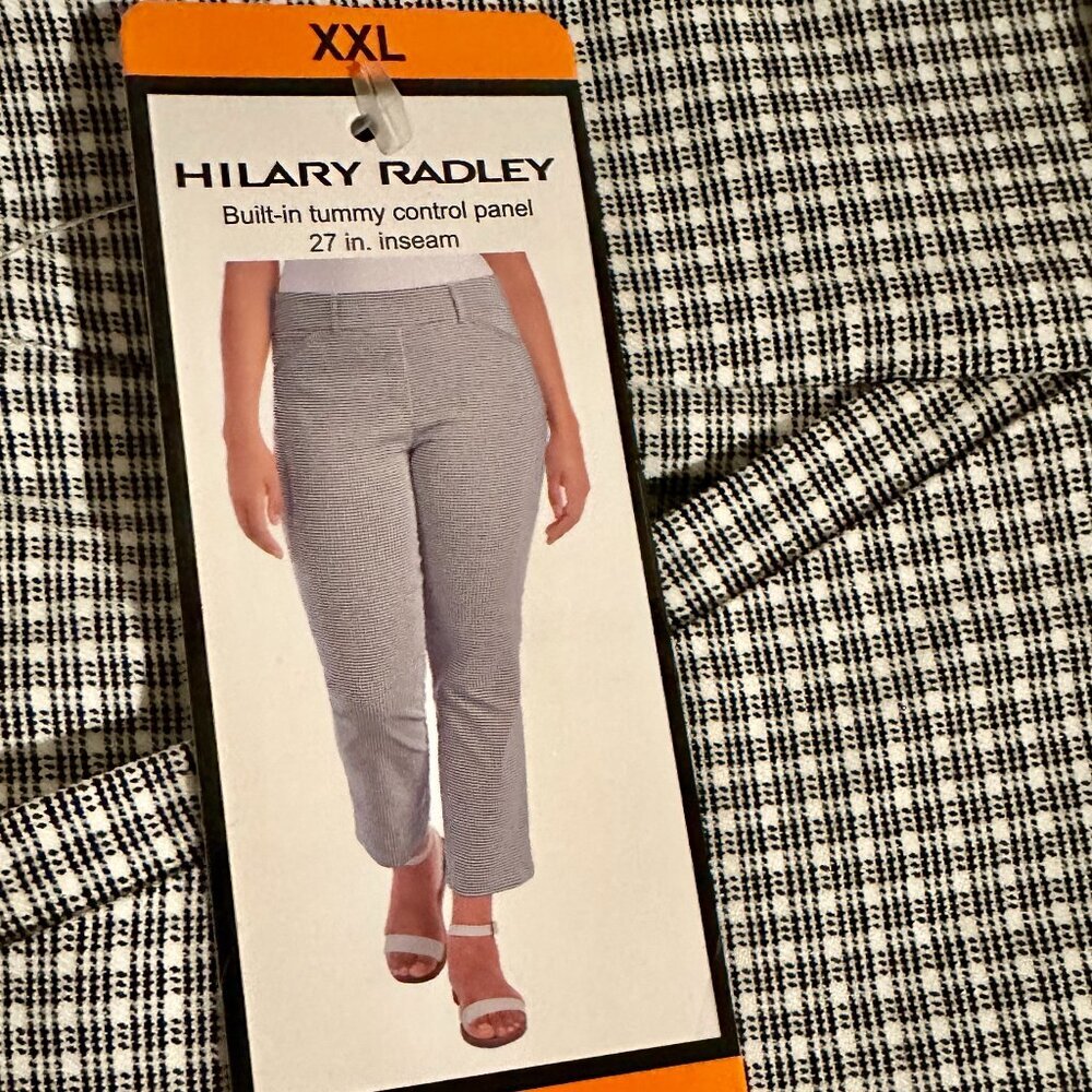 Hilary Radley Women'sPull-on Pant Size XXL Tummy Control Panel Mid-Rise Stretch
